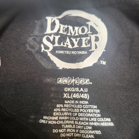 Demon Slayer Shirt Mens XL Kimetsu no Yaiba Anime Graphic Tee Aniplex Japan - Picture 3 of 7